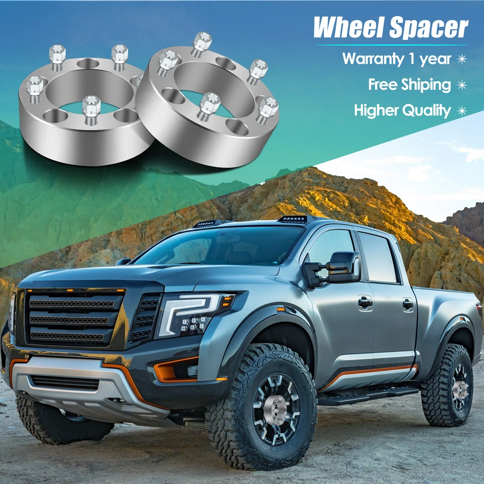 2 проставки для колес 2 дюйма 5x5,5 дюйма 1/2 дюйма x20 для Dodge Ram 1500 Ford F-150 Jeep CJ3 CJ6 - Изображение 3 из 4