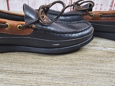 VTG SEBAGO Campsides Mens 7.5M Slip-on Loafers Boat Leather