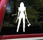 Viking Barbarian Woman Vinyl Decal Maiden Valkyrie Female Norse Die Cut Sticker