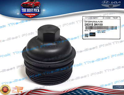 GENUINE⭐ 3.3L-V6 Oil Filter Cover Cap Genesis G70 G80 G90 2017-2023