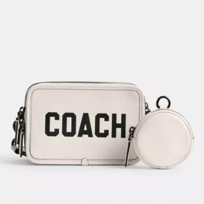 #ad COACH Charter Crossbody Coach Graphic CP270 Chalk Outlet NEW