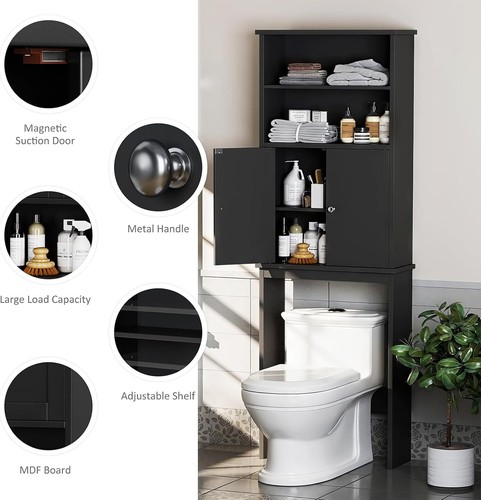 Meilocar Over The Toilet Storage Cabinet for Bathroom, 75in Storage Over Toilet - Picture 6 of 7