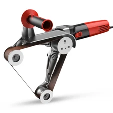 Electric Metal Round Pipe Drawing Machine Handheld 3-Wheel Belt Sanders 760x40MM