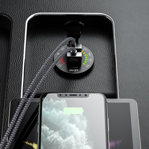 5V 4.8A Dual-USB Car Fast Charging Charger Socket W/ LED Voltmeter Display Parts - Bild 9 von 19