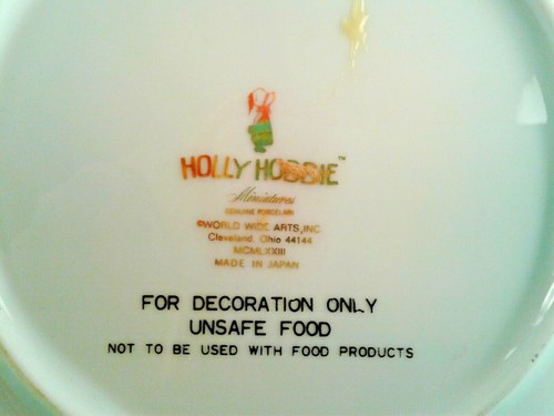 HOLLY HOBBIE "THE TIME TO BE HAPPY IS NOW" 6" PORCELAIN PLATE 1973 BABY IN SEA - Picture 10 of 12