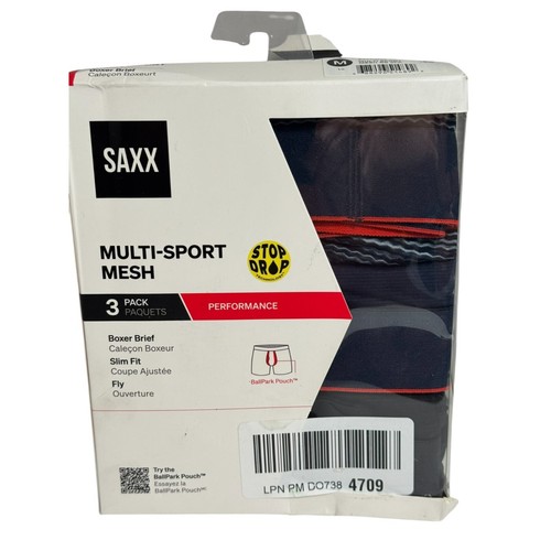 Saxx DayTripper Boxer Brief 3-Pack Slim Fit size M NEW