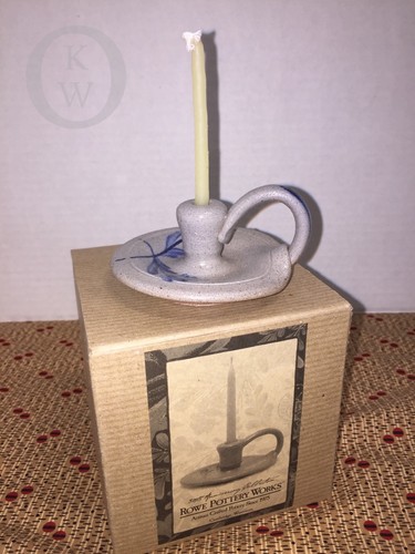 NIB ROWE POTTERY 30th ANNIVERSARY HANDMADE ' SEPT. - CHAMBER STICK - 17289P S217 - Picture 1 of 3