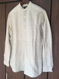 ralph lauren collarless shirt