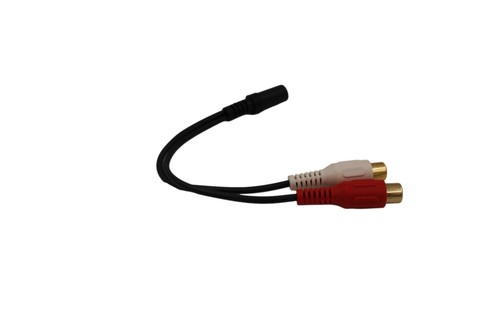 2 RCA Female to 3.5mm Headphone Female Cable Wire - Picture 7 of 8