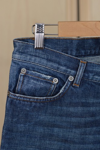 Prada Straight Cotton Blue Jeans Made in Italy Size 27 - Picture 3 of 7
