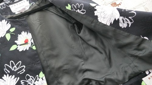 Jaeger Stunning British Made Pretty Daisy Lined Jacket UK 10 - Picture 7 of 9