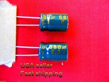 12 pcs  -  680uf 6.3v  electrolytic capacitors
