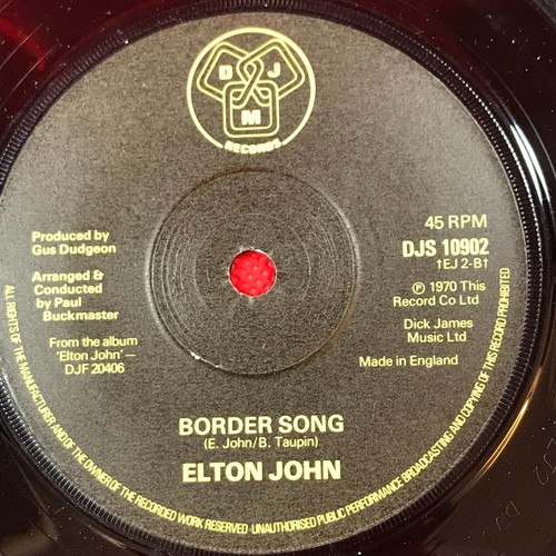 ELTON JOHN Your Song Border Song 1978 UK 7" vinyl single DJS10902 - Picture 3 of 4