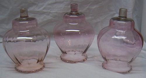 HOME INTERIORS / HOMCO VOTIVE CUPS - 3 MEDIUM PINK CELESTE