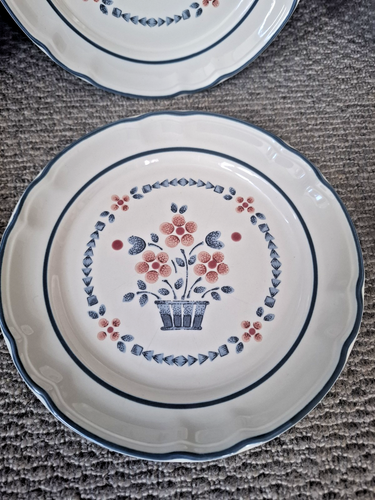 VINTAGE Set of 6 Cumberland Brambleberry 7 5/8" Salad Plates by Hearthside, - Picture 5 of 7