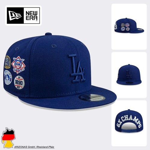 New Era LA Dodgers Cappello Snapback Uomo 9FIFTY con Toppe Ricamate - Foto 1 di 5