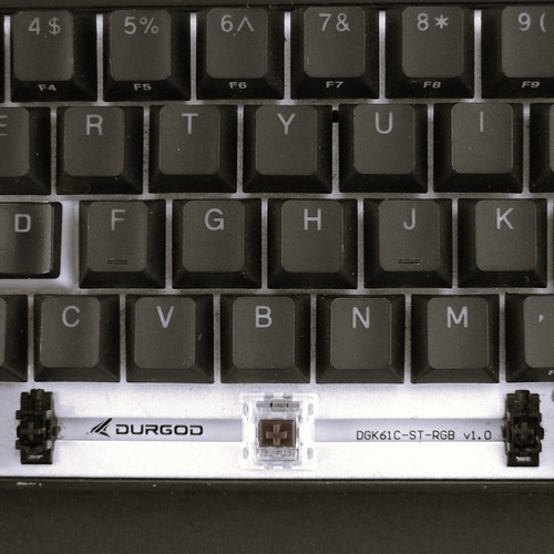 FOR PARTS Durgod Venus Black 60% RGB Mechanical Keyboard Gateron Brown Switches - 第 2/6 張圖片