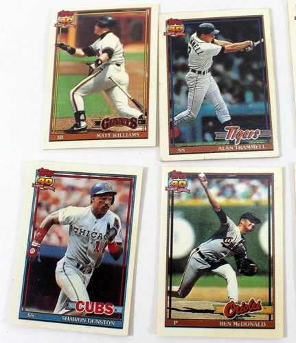 6 ~ 1991 Topps Cracker Jack Baseball Mini Cards ~ Alan Trammell  HOF - Picture 3 of 6