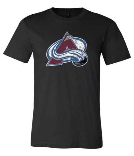 T-shirt logo Colorado Avalanche Distressed S-6XL suivi !! - Photo 1/2