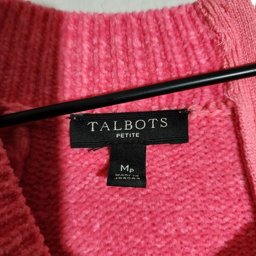 Talbots Petite Soft Long Sleeved Sweater Pink EUC Medium Petite - Picture 5 of 8