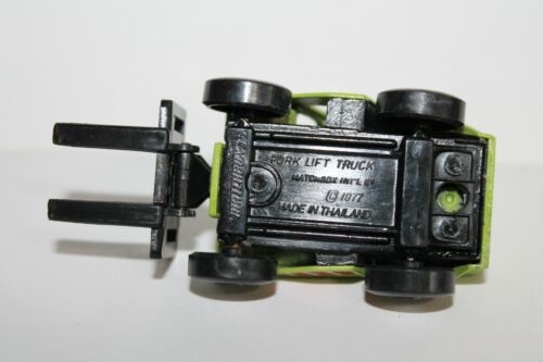 1977 Matchbox FORK LIFT TRUCK ~ Green ~ Excellent+ ~ Thailand - Picture 7 of 7