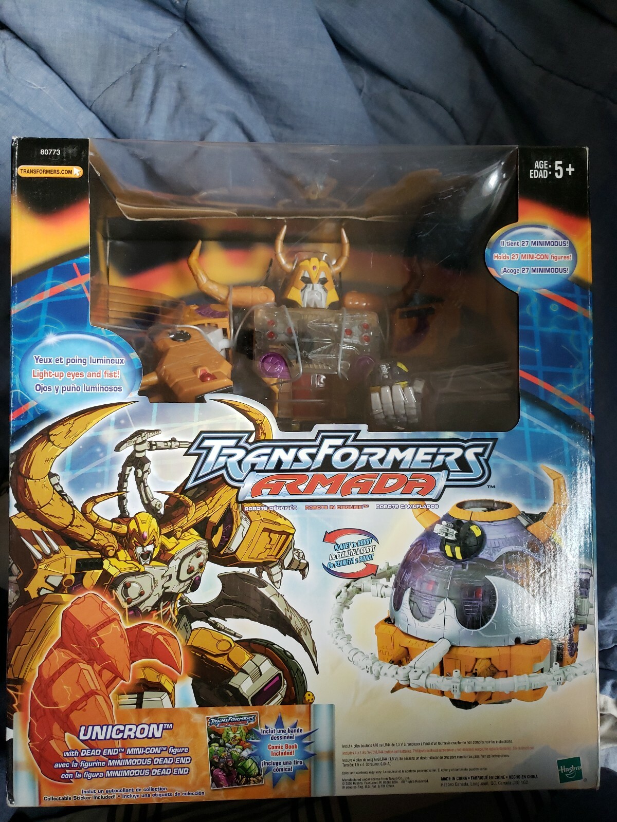 Transformers Armada Unicron action figure 2003 In sealed Box Transformers Armada Unicron action figure 2003 In sealed Box