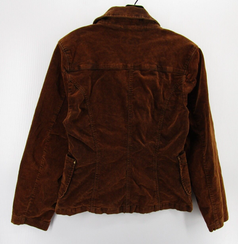 VINTAGE The Territory Ahead Jacket Women 4 Brown Velour Blazer Safari Button Up - Picture 6 of 10
