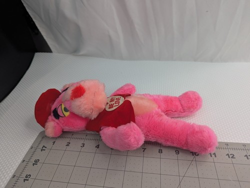 Chaleco de peluche Be My Love Pink Panther sombrero de juguete de peluche de 11 pulgadas - Imagen 9 de 9