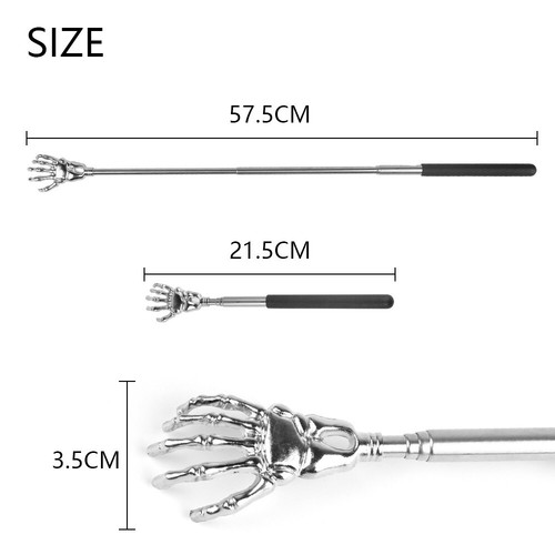 Pack of 2 Extendable Telescopic Back Scratchers Metal Extending Massager Durable - Picture 6 of 13