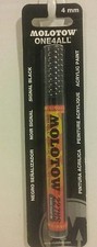Molotow "One4all" 4mm. Black Acrylic pump marker.