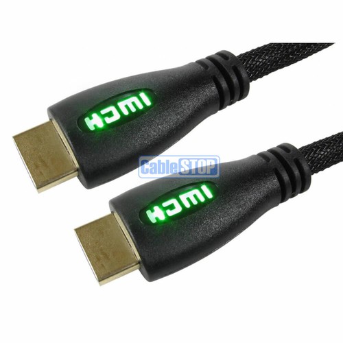 HDMI Kabel mit LED Light Up HD TV Blei blau rot weiß gelb grün 1m 2m 3m 5m - Bild 13 von 15