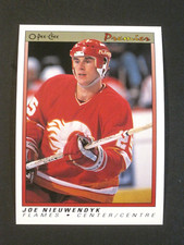 1990-91 O-PEE-CHEE PREMIER JOE NIEUWENDYK CALGARY FLAMES CARD #84!!!