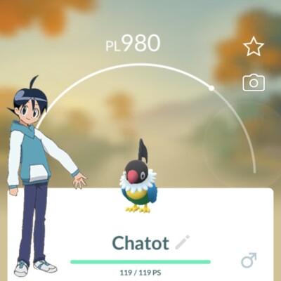 Pokémon GO 🗺️ Chatot 🗺️ Regional - Registered or Not Registered Trade ...