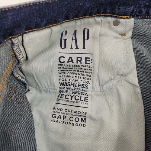 Gap Jeans Straight Leg Cotton Blend Denim Mens 40X32 Classic - Picture 10 of 16