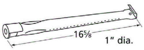 Chef Presidents Choice Stainless Burner Straight Tube Burner Grill  16 5/8"  *** - Picture 2 of 2