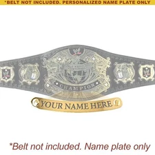 Personalized Nameplate for Adult WWE Undisputed V2 Championship WWE SHOP VERSION
