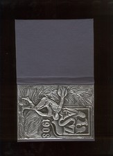 DE, Poland, Warsaw, FC ASZ 1908, Cover for member card, Metal Engraving, RARE!!!