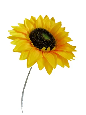 MARKENLOS SONNENBLUME mit Stiel 54cm Schmuck Blütenkopf 15cm Geschenk Wohnkultur Büro Deko