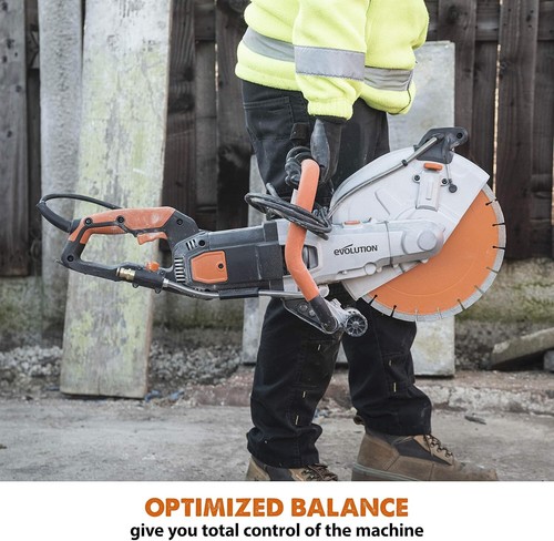 12-Inch Electric Concrete Saw with Water Dust Suppression - 4-1/2 Inch Cut - Picture 10 of 13