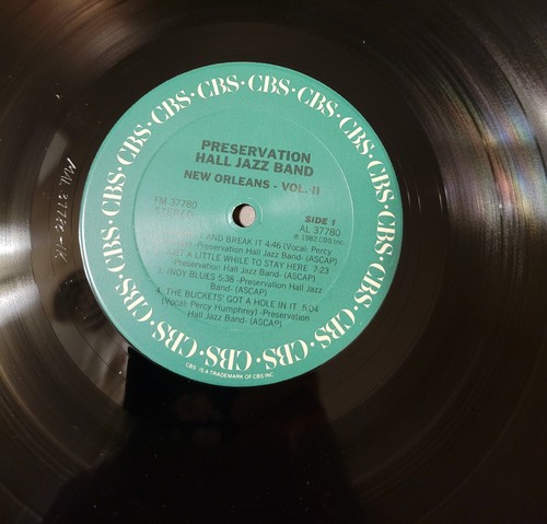 Preservation Hall Jazz Band New Orleans Vol II vinyl CBS Records 1982 - Picture 4 of 9