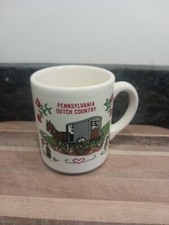 Pennsylvania Dutch Country Coffee Mug Vintage Made In USA