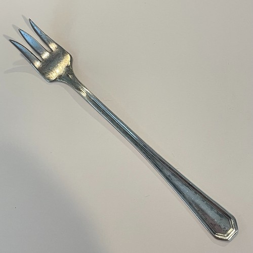 International Silver Co. DESOTO 1929 Cocktail Meeresfrüchte Gabel Silberauflage Antik - Bild 2 von 6