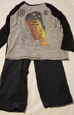4T Toddler Boys L/S Outfit STAR WARS Black Pants & L/S Shirt nwt Darth Vader 4T Toddler Boys L/S Outfit STAR WARS Black Pants & L/S Shirt nwt Darth Vader