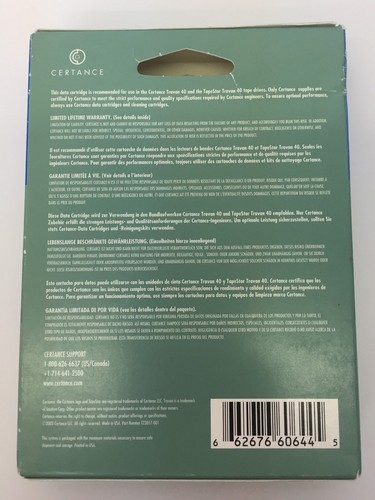 Certance Travan40 Data Cartridge 20/40GB CTM40 - Picture 2 of 2