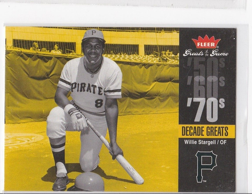 WILLIE STARGELL 2006 FLEER GREAT OF THE GAME 70'S DECADE GREATS INSERT CARD - Bild 1 von 24