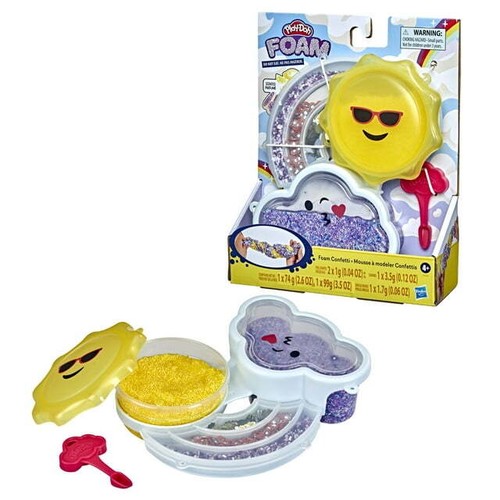 Play-Doh Foam Confetti Mixing Kit, Scented Toy Sunny Yellow and Cool Stormy - Bild 1 von 4