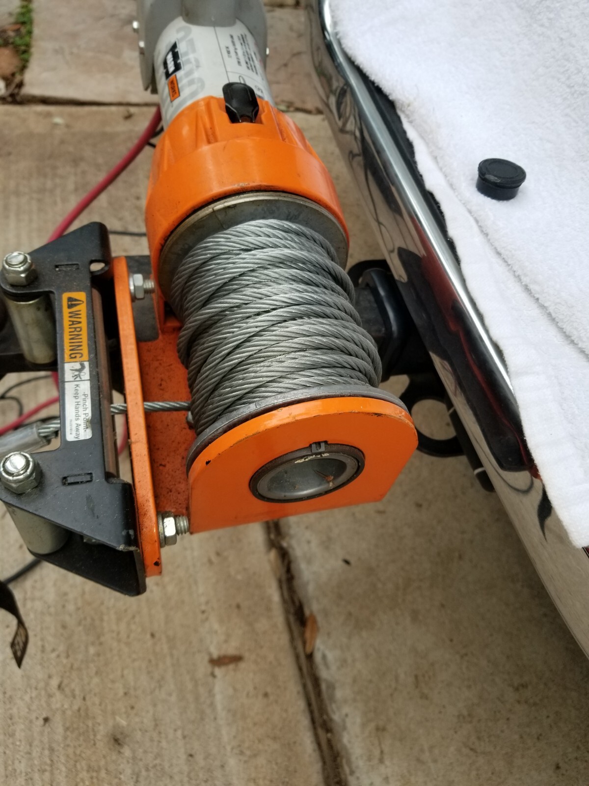 Warn Works Winch 603700 Utility Winch 3700 Lb Capacity Mounted Hitch