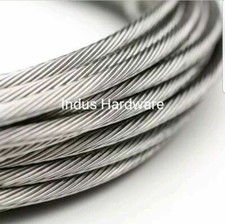 Stainless Steel T316L Cable Railing, 5/32" 1x19, Commercial Grade New Stock