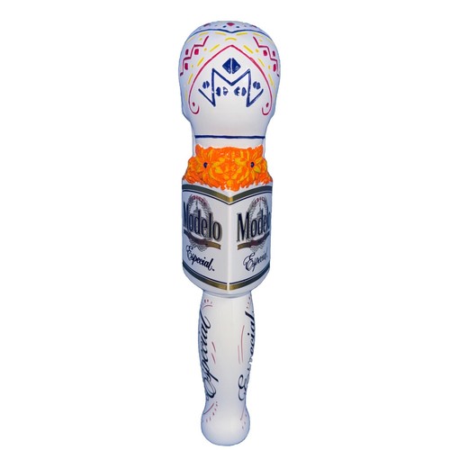 Rare New In Box Modelo Especial Sugar Skull Beer Tap Handle 10" Tall - Picture 4 of 5