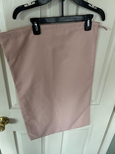 NEW STUART WEITZMAN BIG DRAWSTRING SHOE STORAGE COTTON DUST BAG PINK XL 16"X 26" - Picture 4 of 4